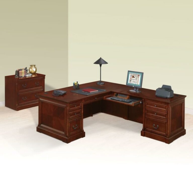 desain set meja kerja ruang direktur