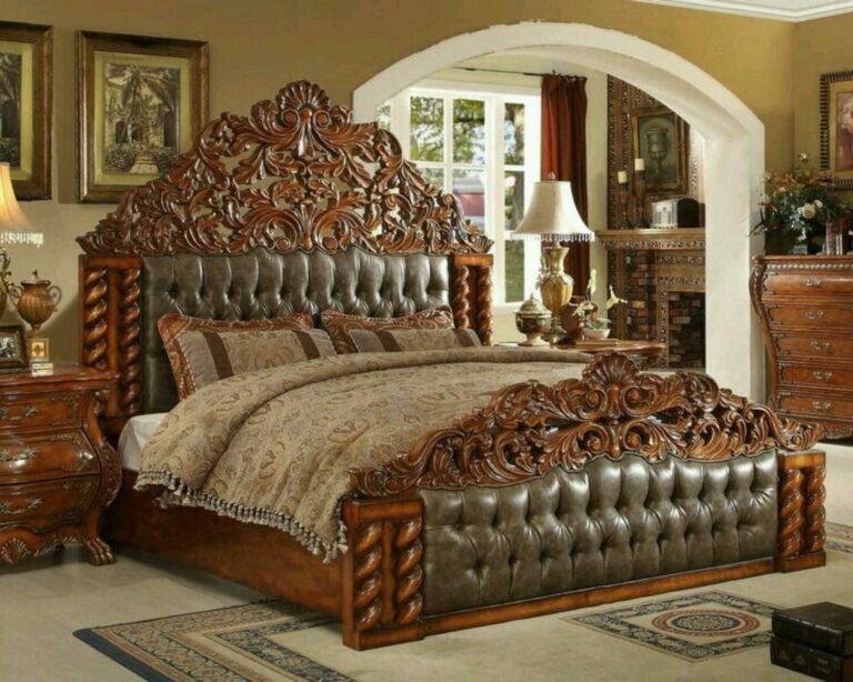 bed classic mahogany